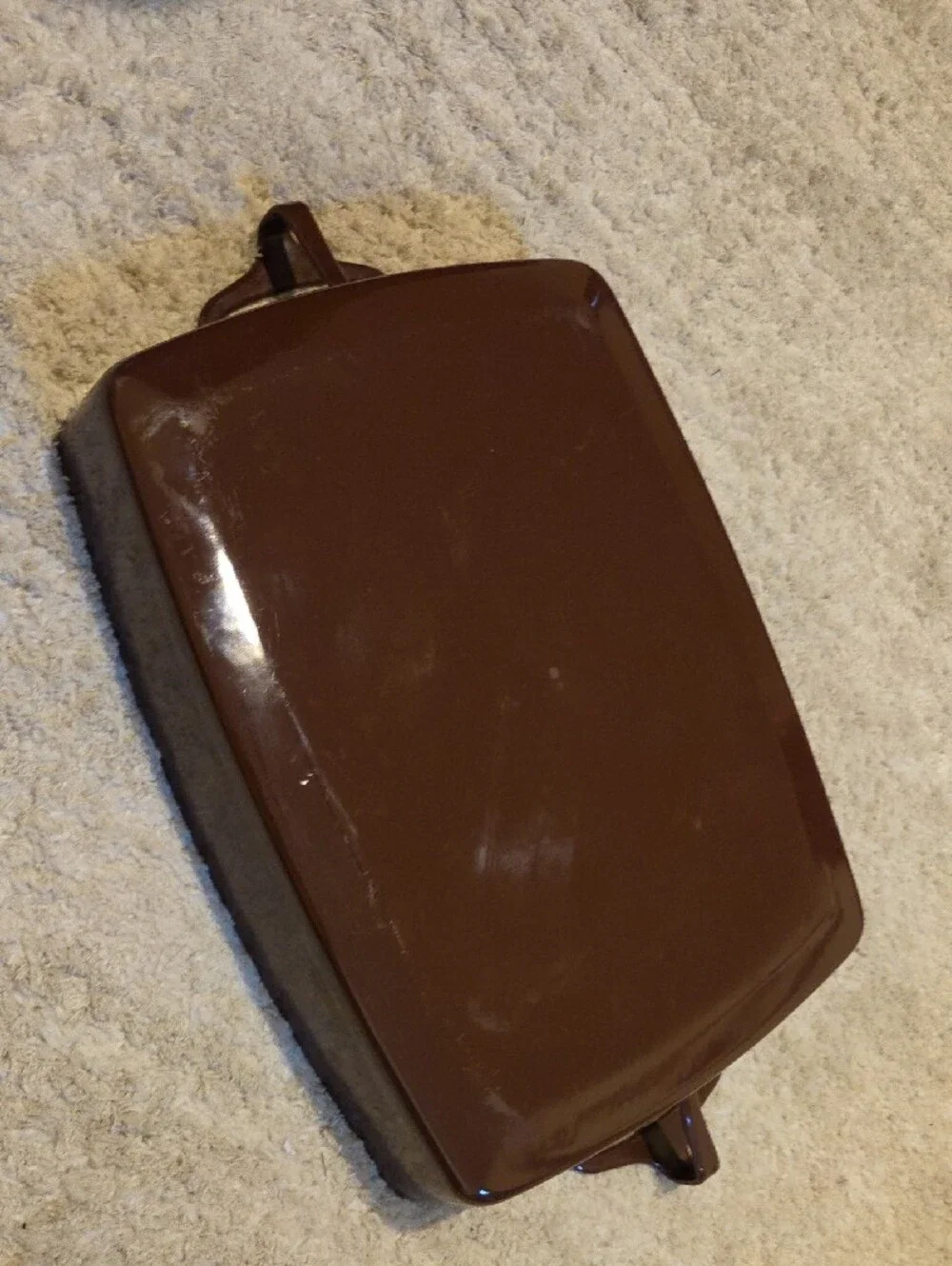 Vintage Dansk Kobenstyle  Large baking dish in a brown enamel